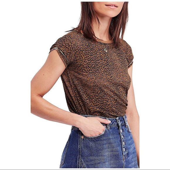 Free People Tops - Free people-“We The Free” Clara Printed Tee (Size:XS)